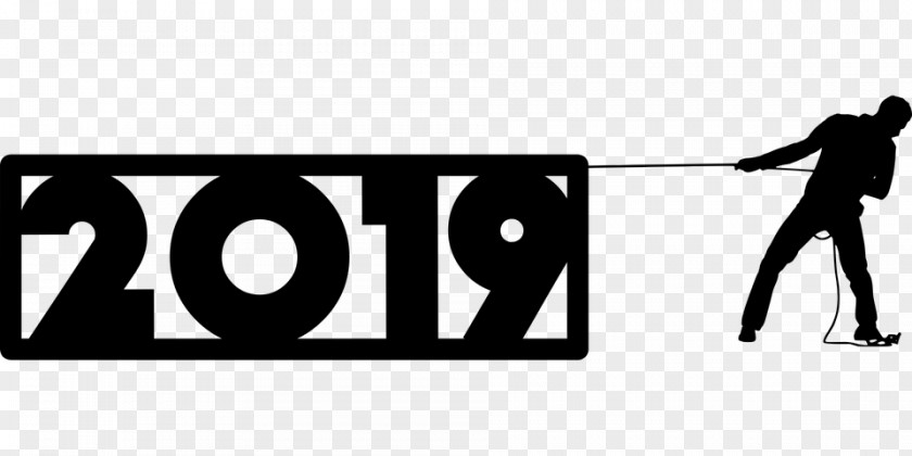 Number Banner New Year PNG