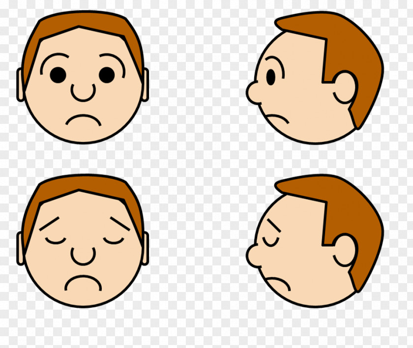 Facial Expressions Pictures Cartoons Cheek Sadness Cartoon Clip Art PNG