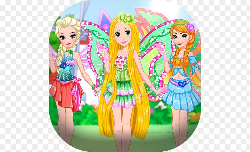 Fairy Princess Dress Barbie Figurine PNG