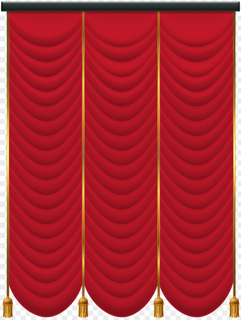 Festive Red Curtain Theater Drapes And Stage Curtains Window Blinds & Shades Front PNG
