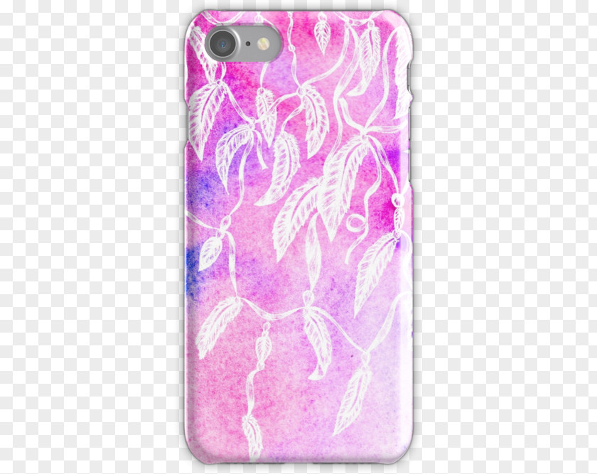 Hand Drawn Feather Apple IPhone 8 Plus Visual Arts Pink M Watercolor Painting PNG