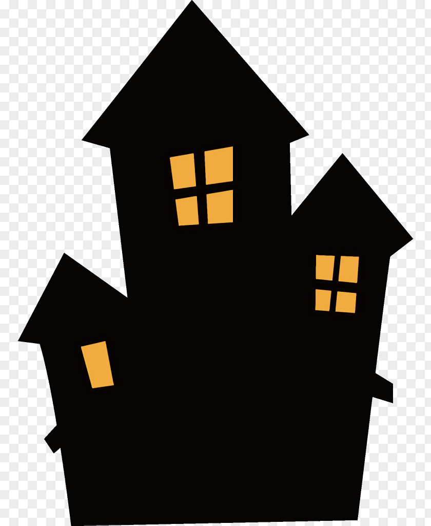 Home House Haunted Halloween PNG
