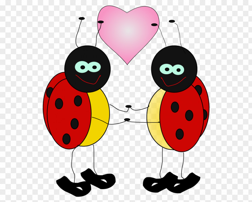 Insects Love Cartoon Ladybird Clip Art PNG