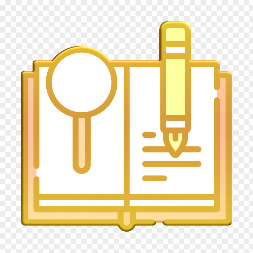 Research Icon Copywriting Book PNG