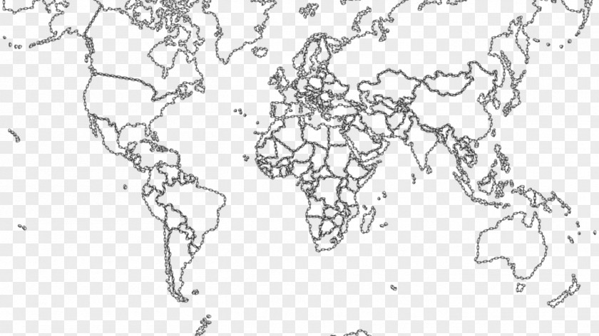 World Map Coloring Book Geography PNG
