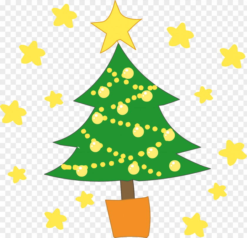 Christmas Tree Cartoon Clip Art Vector Graphics Day Holiday PNG