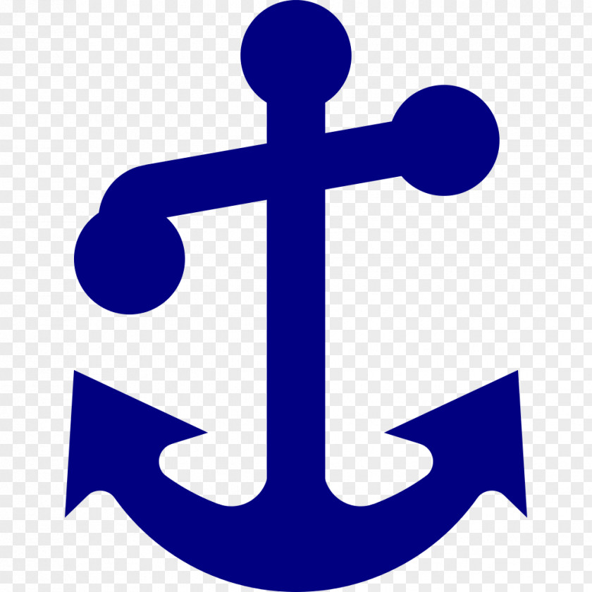 Nautical United States Navy Roundel Anchor PNG