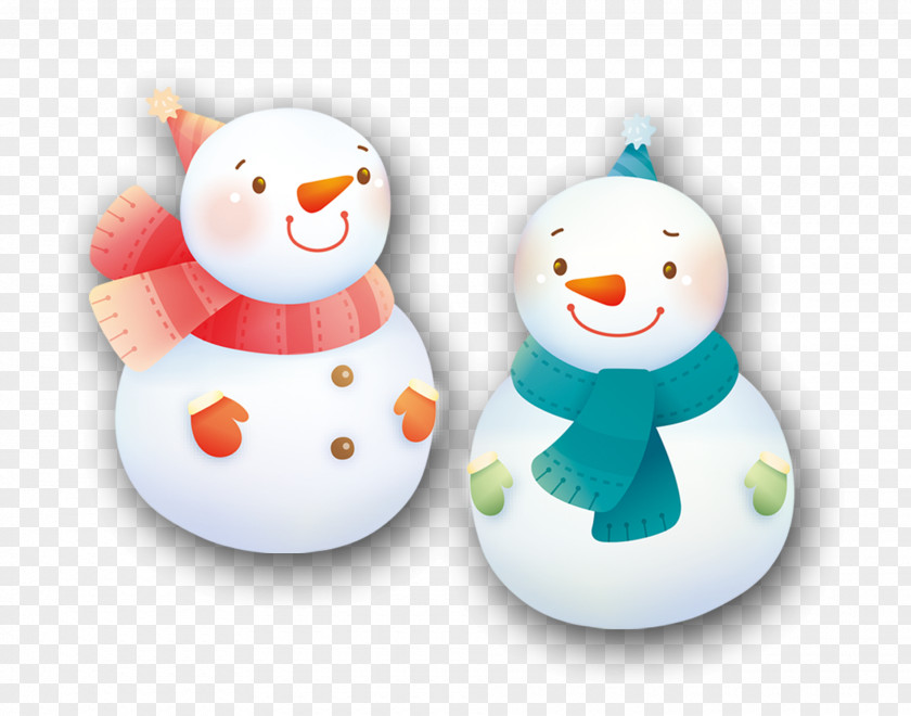 Cute Cartoon Snowman Winter PNG