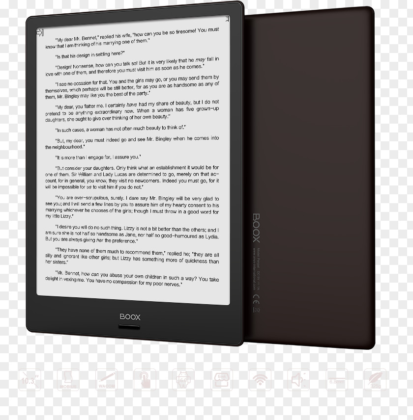 Android Comparison Of E-readers Boox Sony Reader E Ink PNG