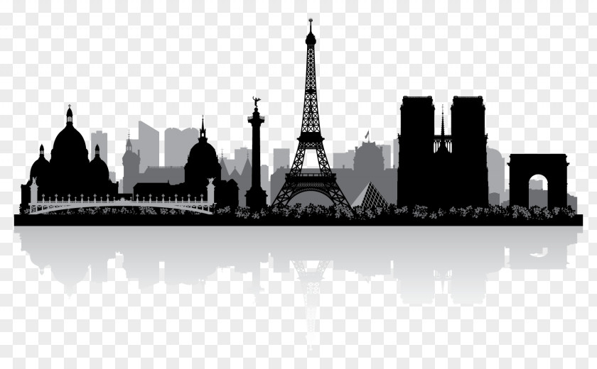 Cityscape Paris Skyline Silhouette Royalty-free PNG