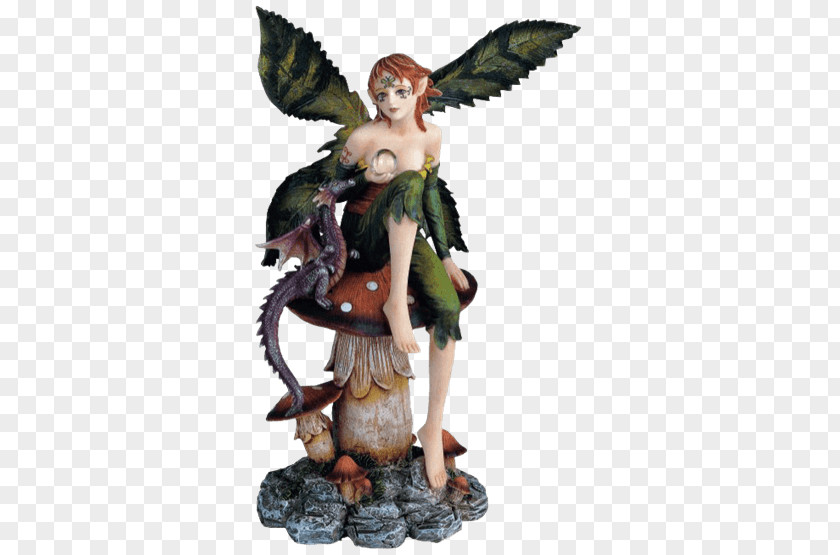 Fairy Figurine Pixie Statue The With Turquoise Hair PNG