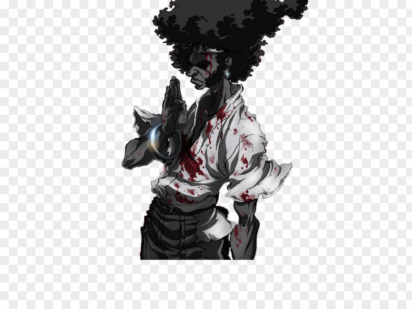 Samurai Afro High-definition Video 1080p PNG