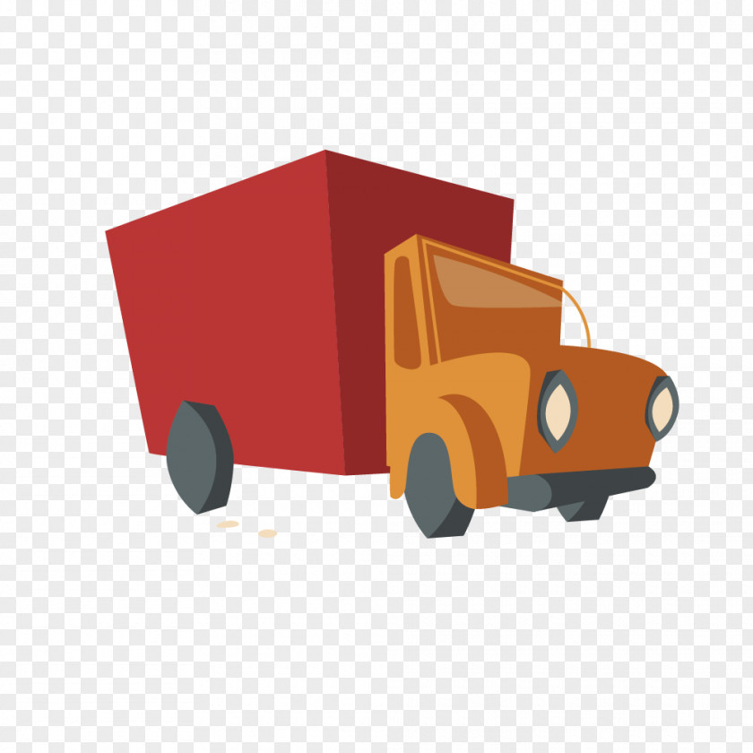 Truck Box Car Euclidean Vector PNG