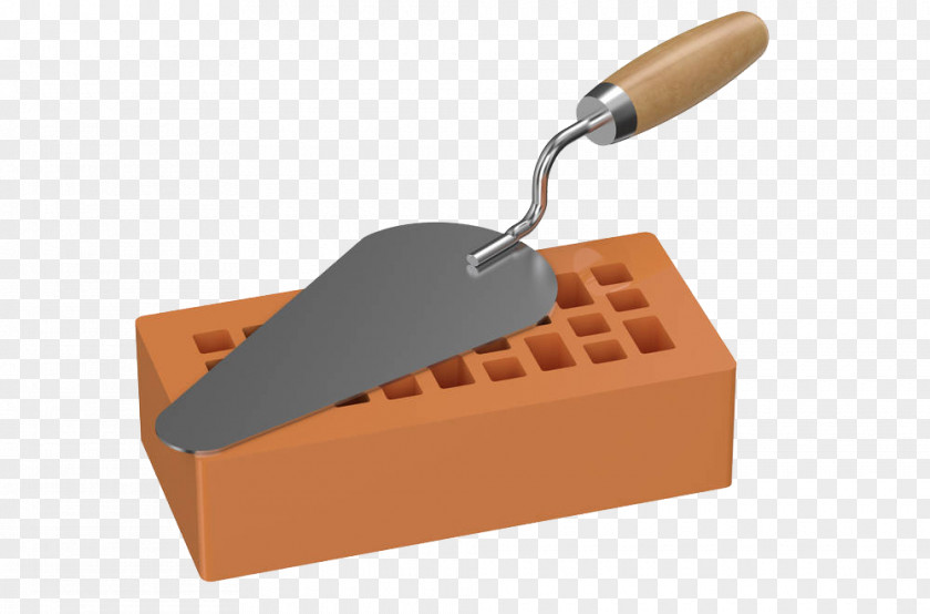 A Shovel On Brick Architectural Engineering Stock Photography Masonry Trowel PNG