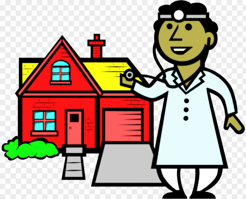 Cartoon People Property Green Home PNG