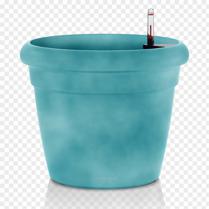 Flowerpot Tumbler Turquoise Aqua Plastic PNG