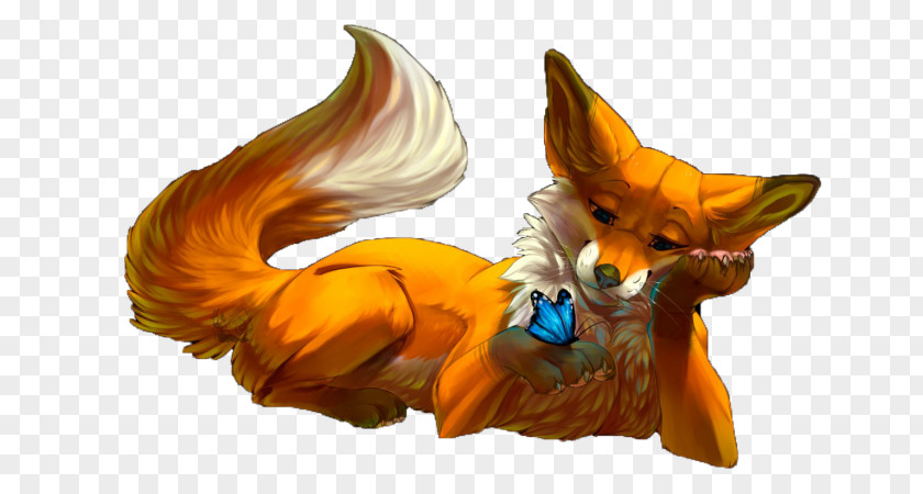 Fox Red Animal Sticker Illustration PNG