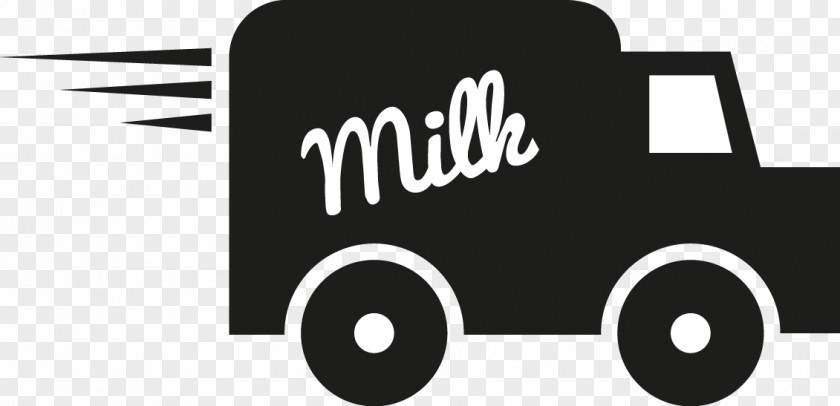 Hand-painted Cartoon Milk Car Cows Cattle Dairy Product PNG