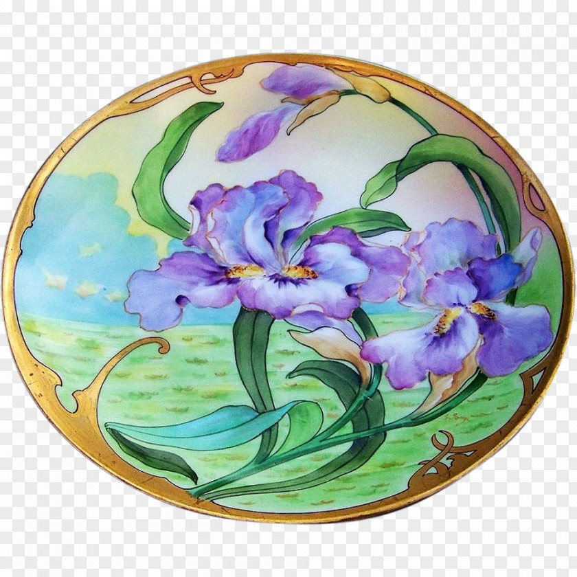 Plate Ceramic Platter Violet Tableware PNG