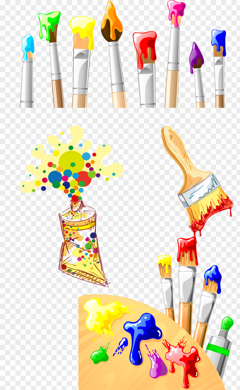 Watercolor Paint Brush Strokes PNG