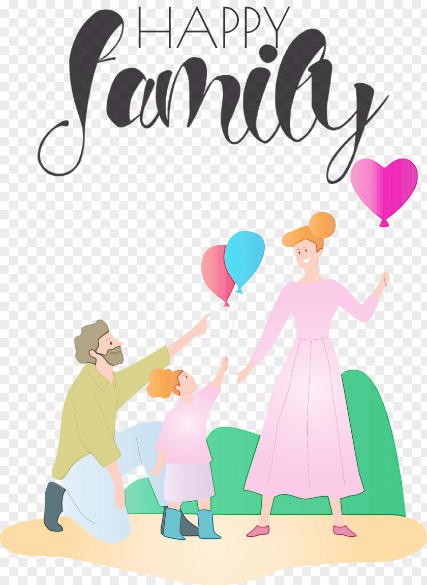 Cartoon Silhouette Family Gatherings Icon PNG