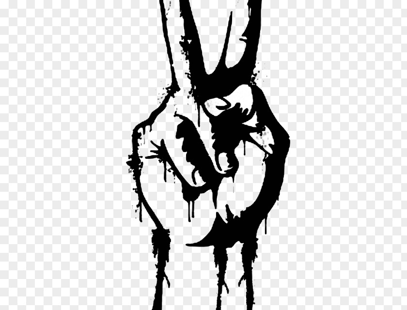 Hand V Sign Peace Symbols Clip Art Drawing Image PNG