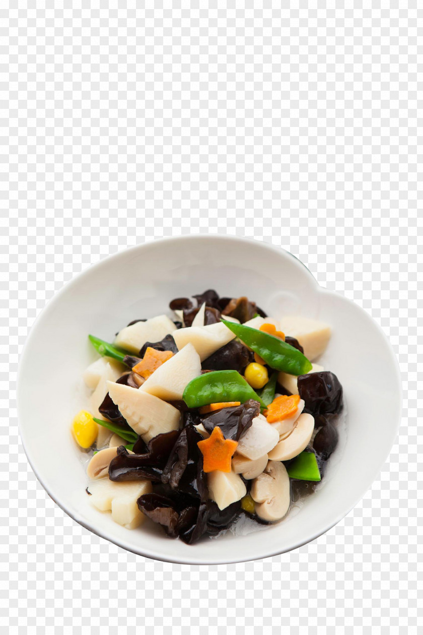 Fungus Green Pepper Stir-fry Chinese Cuisine Vegetarian Food PNG