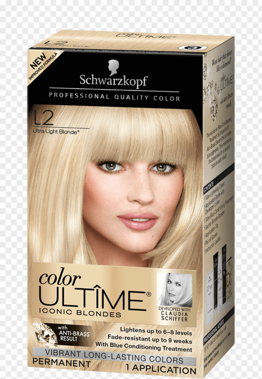 Hair Schwarzkopf Color Ultime Permanent Cream Coloring Keratin Anti-Age Blond PNG