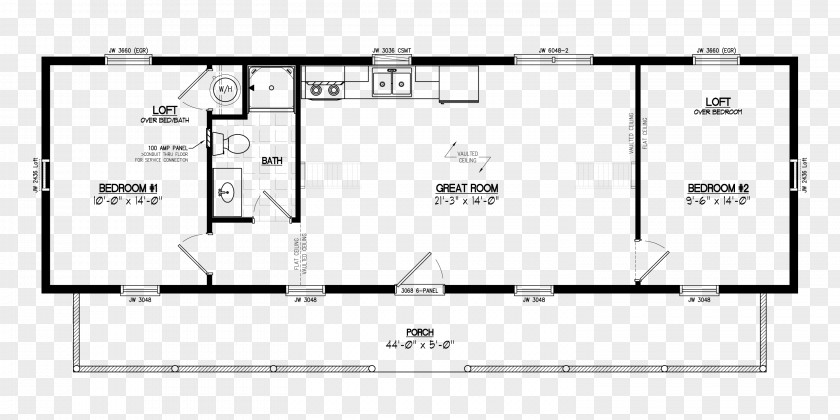 House Log Cabin Plan Floor PNG