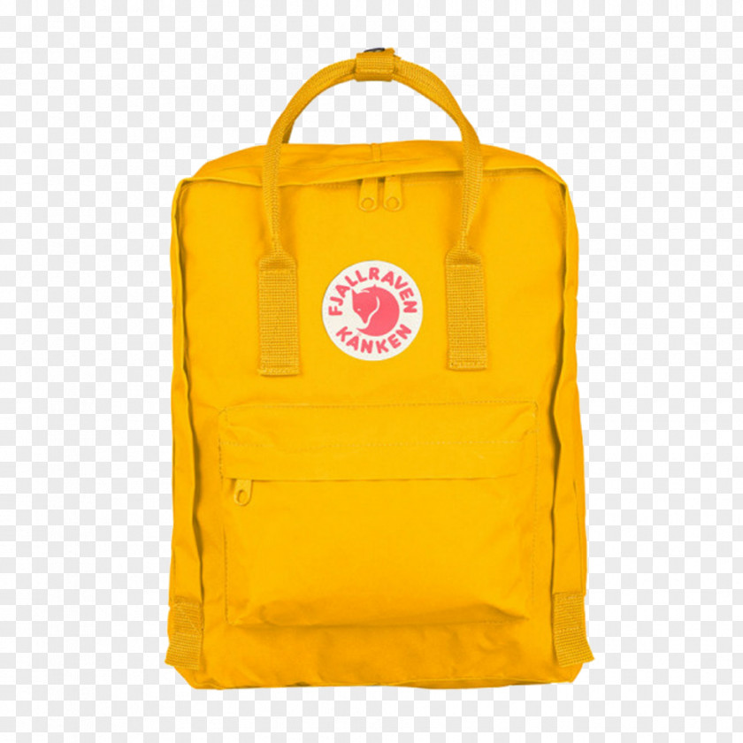 Kanken Background Backpack Warm Yellow Bag 16 L The Wallet Shop PNG