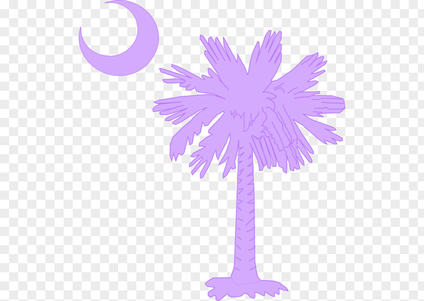 Purple Moon Melon Flag Of South Carolina Sabal Palm Trees Crescent PNG