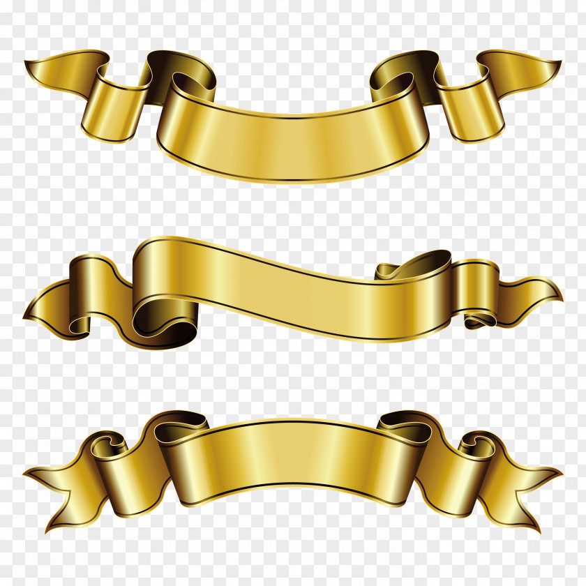 Ribbon Banner Gold Stock Photography Royalty-free PNG