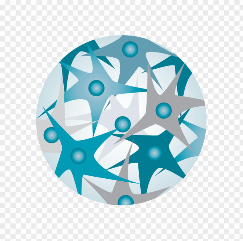 Stemcell Turquoise Pattern PNG