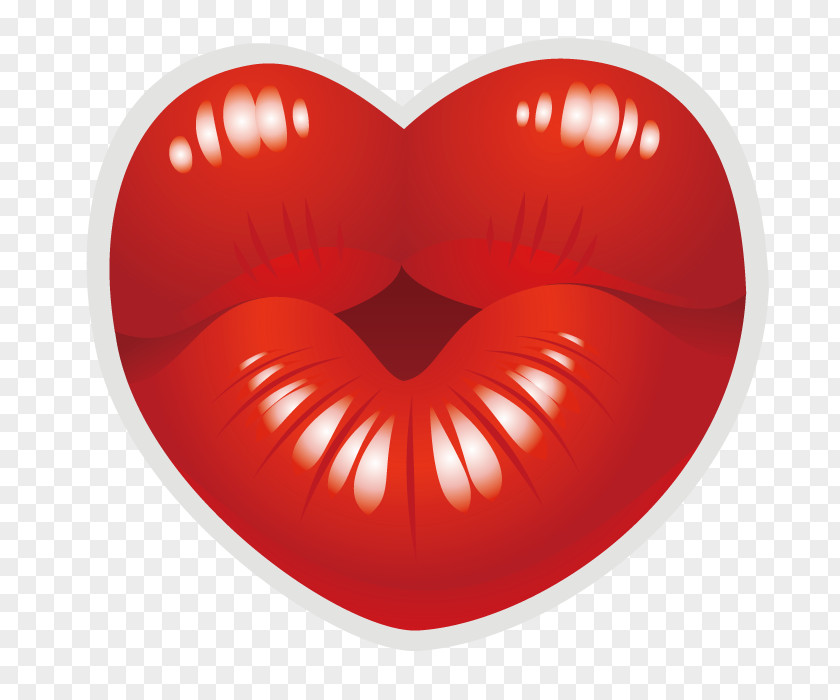 Art Lips Heart Kiss Clip PNG