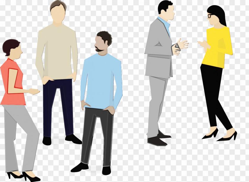 People Standing Social Group Job Conversation PNG