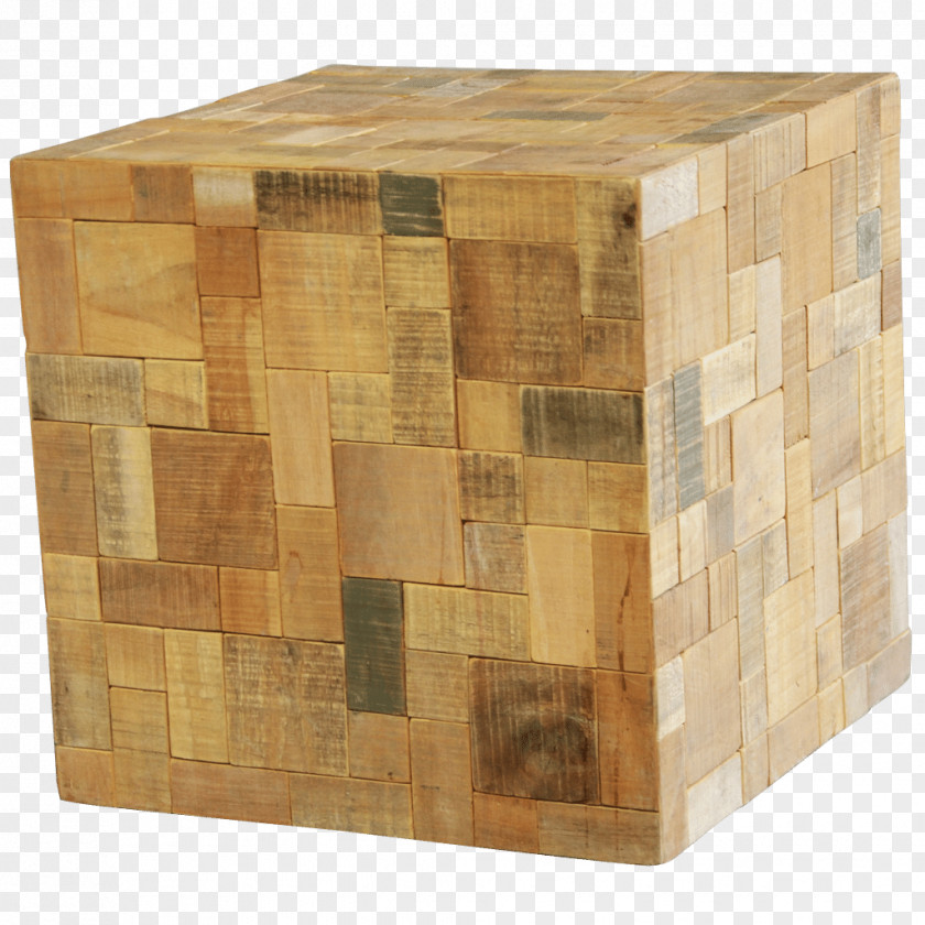 Wood Lumber Cube Table Furniture PNG
