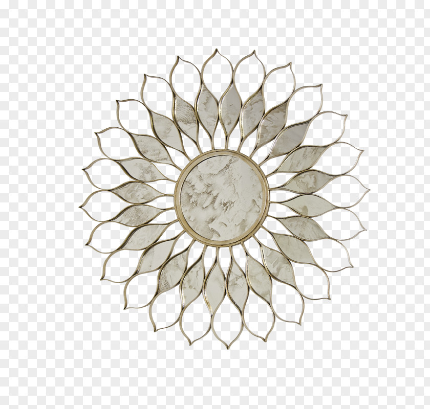Mirror Worlds Away Gold Leaf Common Daisy PNG