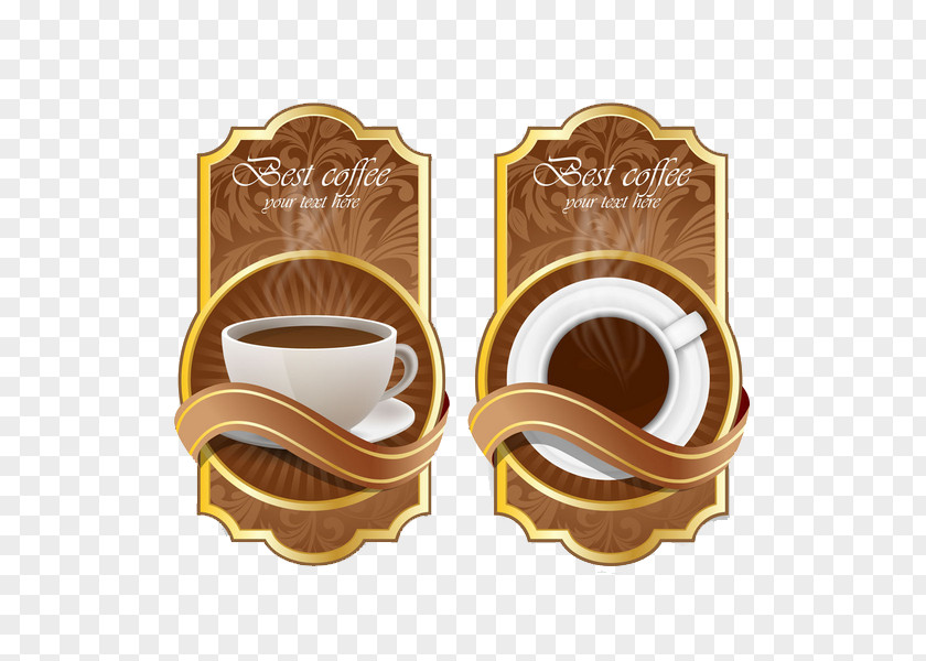 Retro Coffee Labels Tea Cafe Caffxe8 Mocha PNG