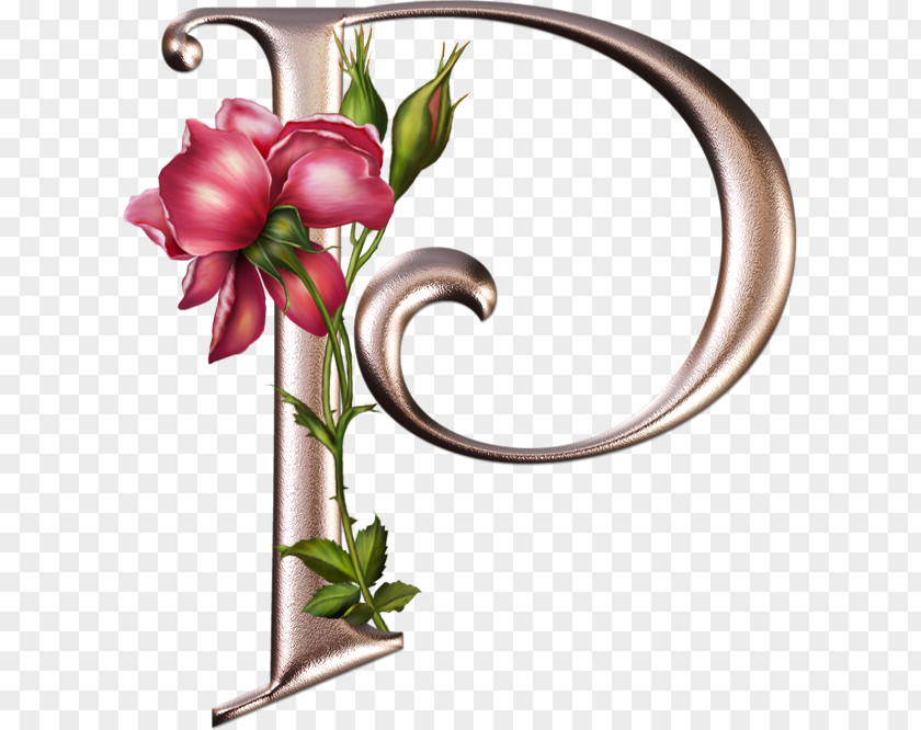 Creative Fonts Floral Design Letter Alphabet Flower PNG