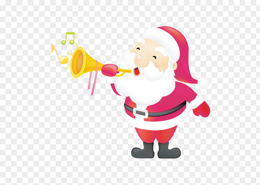 Santa Trumpet Pxe8re Noxebl Ded Moroz Claus Christmas PNG