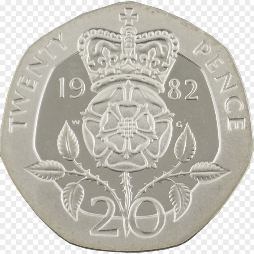 Silver The Royal Mint Coin Twenty Pence Piedfort PNG