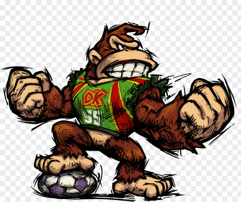 Donkey Kong Jr. Mario Strikers Charged Super PNG
