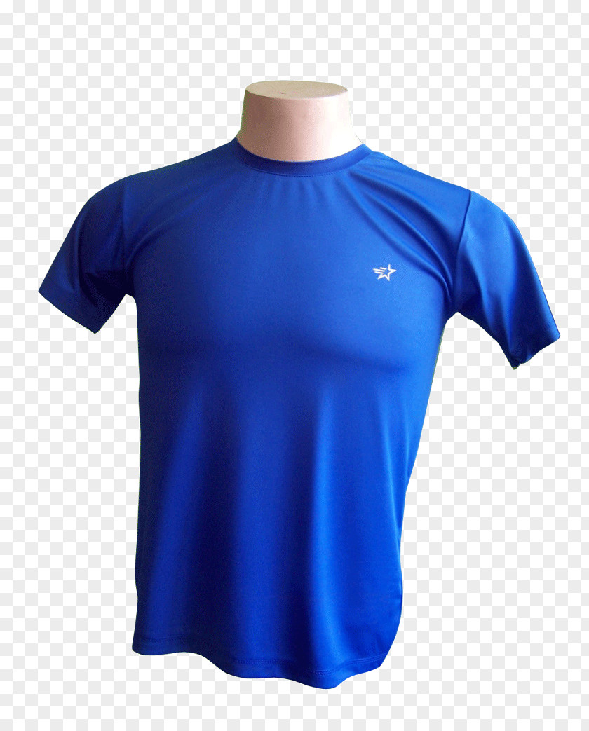 T-shirt Jersey Sleeve Sportswear Blue PNG
