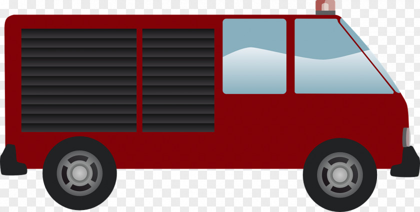 Car Van Fire Engine Firefighter Emergency Vehicle PNG
