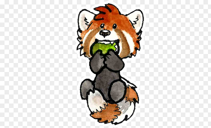 Cat Bear Red Panda Sticker Clip Art PNG