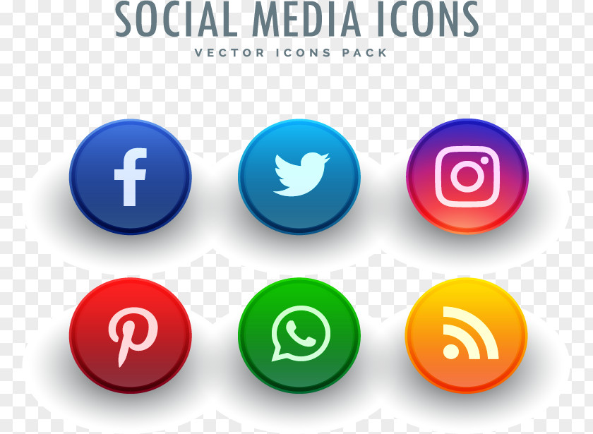 Colored Buttons Social Media Blog Facebook Icon PNG