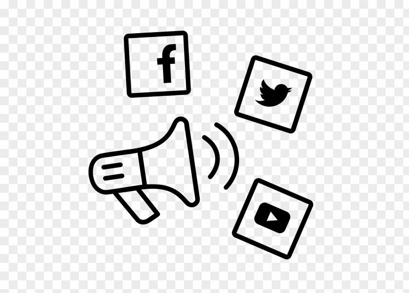Social Icons Media Marketing Digital Content PNG