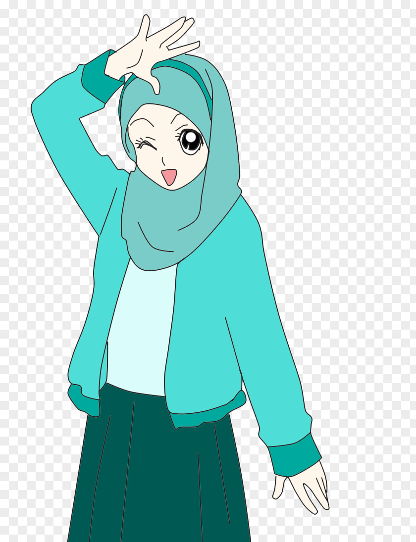 Islam Muslim Hijab Drawing Cartoon PNG