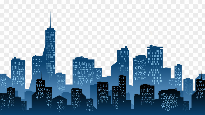 Modern City Cities: Skylines Silhouette Clip Art PNG
