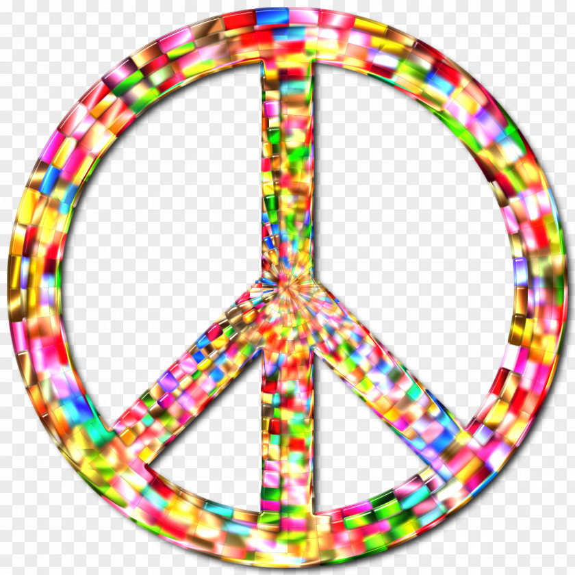Zigzag Circle Peace Symbols Sign Flag PNG